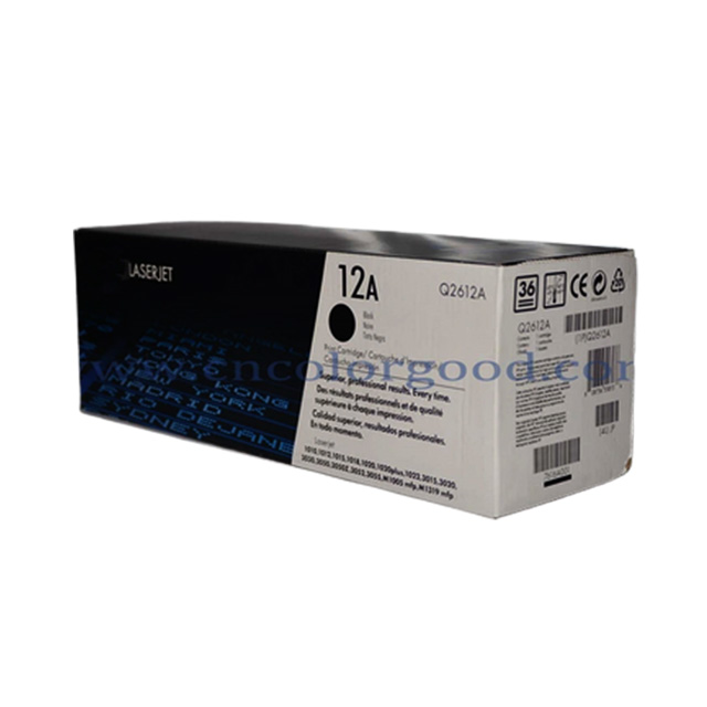 Cartucho de toner a laser Q2612A original para impressora HP com holograma